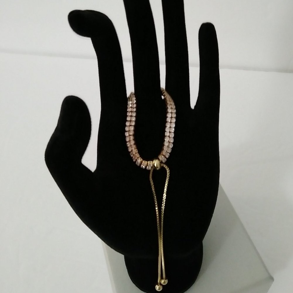 Nicola Parisi Draw Cord Rhinestone Bracelet